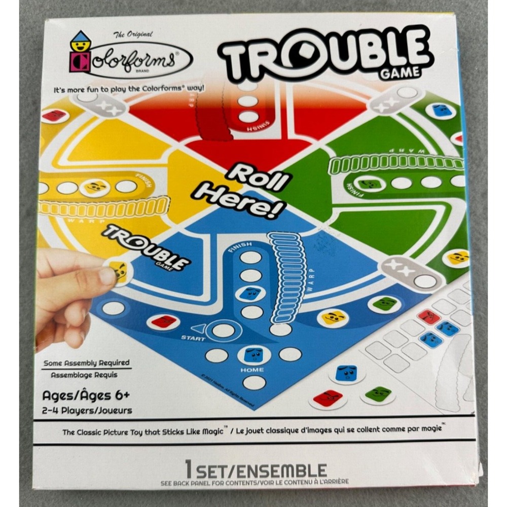 Hasbro The Original Colorforms: Double Trouble Miniature Game Set ~New in Box